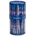 Ручка шариковая BRAUBERG SOFT TOUCH GRIP "SPACE", СИНЯЯ, мягкое покрытие, узел 0,7 мм, 143714 143714