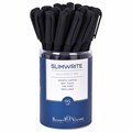 Ручка шариковая BRUNO VISCONTI "SlimWrite", "Black", СИНЯЯ, корпус черный, узел 0,5 мм, линия письма 0,3 мм, 20-0009 142911