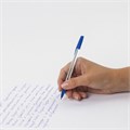 Ручка шариковая STAFF "BP-03", СИНЯЯ, корпус прозрачный, узел 1 мм, линия письма 0,5 мм, 143742 143742