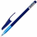 Ручка шариковая масляная BRAUBERG "Oil Base", СИНЯЯ, корпус синий, узел 0,7 мм, линия письма 0,35 мм, 141634 141634