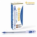 Ручка шариковая масляная CROWN "Oil Jell", СИНЯЯ, узел 0,7 мм, линия письма 0,5 мм, OJ-500B 143057