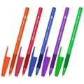 Ручка шариковая с грипом BRAUBERG "i-STICK POINT NEON", СИНЯЯ, корпус ассорти, игольчатый узел 0,7 мм, линия письма 0,35 мм, 144022 144022