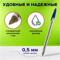 Ручки шариковые STAFF "Basic Budget BP-05", НАБОР 8 штук, СИНИЕ, узел 1 мм, линия письма 0,5 мм, 143874 143874