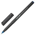 Ручка-роллер Uni-Ball II Micro, СИНЯЯ, корпус черный, узел 0,5 мм, линия 0,24 мм, UB-104 Blue 144114