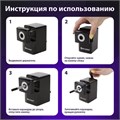 Точилка механическая BRAUBERG "BLACK JACK", крепление к столу, металлический механизм, цвет чёрный, 222516 222516