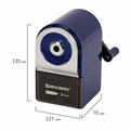 Точилка механическая BRAUBERG "ORIGINAL", для чернографитных и цветных карандашей, крепление к столу, корпус синий, 228480 228480