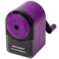 Точилка механическая BRAUBERG ULTRA для чернографитных и цветных карандашей, крепление к столу, цвет корпуса сиреневый с черным, 271341 271341