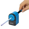 Точилка механическая BRAUBERG ULTRA для чернографитных и цветных карандашей, крепление к столу, цвет корпуса голубой с черным, 271342 271342