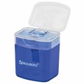 Точилка BRAUBERG "OfficeBox", с контейнером и крышкой, прямоугольная, в упаковке с подвесом, ассорти, 222494 222494