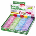 Точилка BRAUBERG KIDS "MINI", с контейнером, пластиковая, пастельные цвета ассорти, 271944 271944