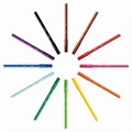 Фломастеры BIC "Kids Visa", 12 ЦВЕТОВ, суперсмываемые, вентилируемый колпачок, европодвес, 889695, 888695 150357