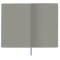 Блокнот А5 (140х200 мм), BRAUBERG "NEBRASKA", под кожу, 80 л., линия, серый, 113410 113410