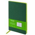 Блокнот А5 (148x218 мм), BRAUBERG "Metropolis Mix", под кожу, 80 л., клетка, темно-зеленый, 111037 111037