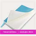 Блокнот МАЛЫЙ ФОРМАТ (91х140 мм) А6, BRAUBERG ULTRA, под кожу, 80 г/м2, 96 л., линия, голубой, 113031 113031