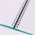 Тетрадь А5 (148x218 мм), BRAUBERG "Office PRO", гибкая, под кожу, гребень, 80 л., бирюзовая, 111043 111043