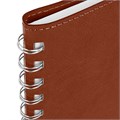Тетрадь А5 (148x218 мм), BRAUBERG "Office PRO", гибкая, под кожу, гребень, 80 л., коричневая, 111044 111044