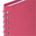 Тетрадь А5 (148x218 мм), BRAUBERG "Office PRO", гибкая, под кожу, гребень, 80 л., розовая, 111042 111042
