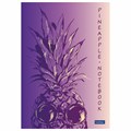 Блокнот А5 145х210 мм, 50 л., склейка, обложка картон, в точечку, HATBER "Premium", "Pineapple", 50Б5лA9к 111916