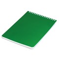 Блокнот А5 146х205 мм, 60 л., гребень, перфорация на отрыв, лакированный, BRAUBERG, Зеленый, 111272 111272