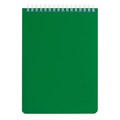 Блокнот А5 146х205 мм, 60 л., гребень, перфорация на отрыв, лакированный, BRAUBERG, Зеленый, 111272 111272
