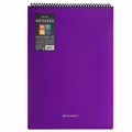 Блокнот БОЛЬШОГО ФОРМАТА А4, 80 л., обложка пластик, клетка, BRAUBERG "Metropolis", ФИОЛЕТОВЫЙ, 115576 115576