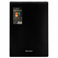 Блокнот БОЛЬШОГО ФОРМАТА А4, 80 л., обложка пластик, клетка, BRAUBERG "Metropolis", ЧЕРНЫЙ, 115577 115577