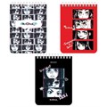 Блокнот МАЛЫЙ ФОРМАТ А6 108х145 мм, 40 л., гребень, картон, клетка, BRAUBERG, "Anime emotions", 114392 114392