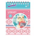 Блокнот МАЛЫЙ ФОРМАТ А6 108х146 мм, 60 л., гребень, картон, клетка, ЮНЛАНДИЯ, "Котики", 129831 129831