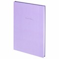 Блокнот БОЛЬШОЙ ФОРМАТ 200х290 мм, А4, 80 л., твердый, клетка, BRAUBERG "Minimal", сиреневый, 116434 116434
