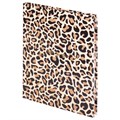 Блокнот МАЛЫЙ ФОРМАТ (110х147 мм), А6, 80 л., твёрдый, клетка, выборочный лак, STAFF, "Leopard", 114445 114445