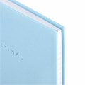 Блокнот МАЛЫЙ ФОРМАТ 110х147 мм, А6, 80 л., твердый, клетка, BRAUBERG "Minimal", голубой, 116450 116450