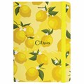 Блокнот с резинкой без линовки 96 л., А5 (145х203 мм), твердая обложка, BRAUBERG, "Lemons", 113727 113727