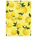 Блокнот с резинкой без линовки 96 л., А5 (145х203 мм), твердая обложка, BRAUBERG, "Lemons", 113727 113727