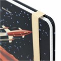 Блокнот с резинкой в клетку 96 л., А5 (145х203 мм), твердая обложка, BRAUBERG, "SpaceX", 113724 113724