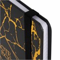 Блокнот с резинкой в клетку 96 л., А5 145х203 мм, твердая обложка с фольгой, BRAUBERG, "Marble", 116328 116328