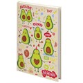 Блокнот А5 (134х206 мм), 80 л., твёрдый, клетка, BRAUBERG KIDS, "Авокадики", 114418 114418