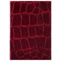 Обложка для паспорта натуральная кожа Croc, "PASSPORT", красная, BRAUBERG, 237180 237180