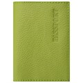 Обложка для паспорта натуральная кожа флоттер, "PASSPORT", салатовая, STAFF "Profit", 237204 237204