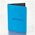 Обложка для паспорта, мягкий полиуретан, "PASSPORT", голубая, STAFF, 238405 238405