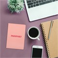 Обложка для паспорта, мягкий полиуретан, "PASSPORT", нежно-розовая, STAFF, 238403 238403