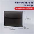 Папка для конференций BRAUBERG, А4, 6 отделений, черная, Россия, 226015 226015