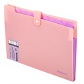 Папка-органайзер на кнопке 12 отделений, BRAUBERG "Extra", А4, персиковая с лавандовым, 271931 271931