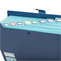 Папка-органайзер на кнопке 12 отделений, BRAUBERG "Extra", А4, синяя с голубым, 271933 271933