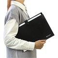 Папка-органайзер на кнопке 12 отделений, BRAUBERG "Extra", А4, черная с белым, 271930 271930