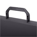 Папка-портфель пластиковая BRAUBERG "КОНСУЛ" А4 (370х280х120 мм), 2 отделения, фактура "бисер", черная, 223079 223079