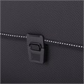Папка-портфель пластиковая BRAUBERG "КОНСУЛ" А4 (370х280х120 мм), 2 отделения, фактура "бисер", черная, 223079 223079