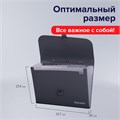 Папка-портфель пластиковая BRAUBERG А4 (327х254х30 мм), 13 отделений, серая, 221438 221438