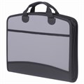 Папка-портфель пластиковая BRAUBERG А4+ (375х305х60 мм), 4 отделения, 2 кармана, серая, 228685 228685