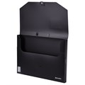 Папка-портфель пластиковая БОЛЬШОГО ФОРМАТА BRAUBERG "ПОРТФОЛИО", А3 (445х310х30 мм), черная, РОССИЯ, 226023 226023