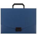 Портфель пластиковый STAFF А4 (320х225х36 мм), без отделений, синий, 229240 229240